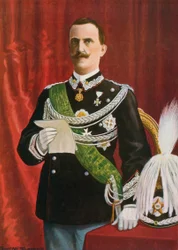 Vittorio Emanuel III lisant, 1900