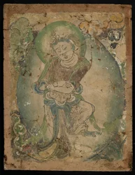 Figure dansante, Kizil, province du Xinjiang, 600-800