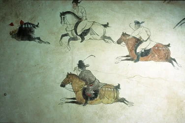 Tombeau du prince héritier Zhang, 2e année de Shenlong, dynastie Tang, 618-907