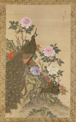 Paons et pivoines, 1820