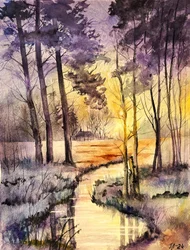 Le ruisseau de la Forêt dorée