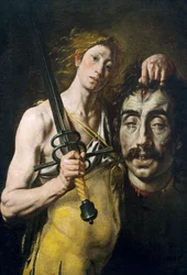 David avec la tête de Goliath