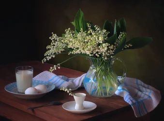 Nature morte aux lys du matin