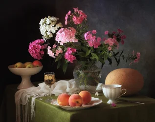 Phlox et fruits d