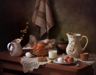 Table de petit-déjeuner rustique