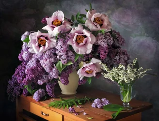 Nature morte florale printanière