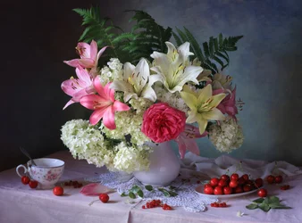 Nature morte florale estivale