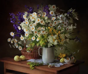 Nature morte aux fleurs sauvages d