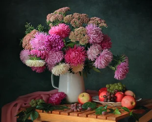 Nature morte automnale aux couleurs vives