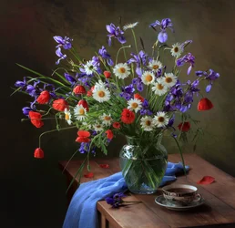Nature morte florale éclatante