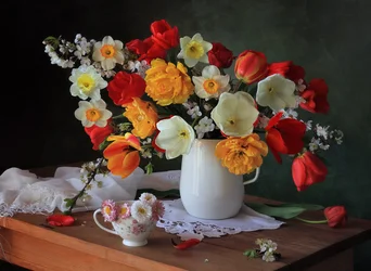 Bouquet printanier éclatant