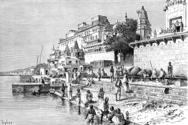 Bénarès Varanasi, Inde, 1895