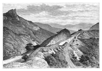 Le Bhor Ghat, près de Khandala, Inde, 1895