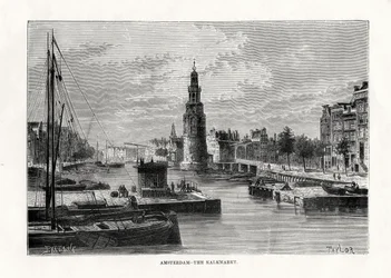 Le Kalkmarkt, Amsterdam, Hollande, 1879