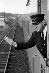 Kermit Brown est chef de train sur le service Astro Dome de l