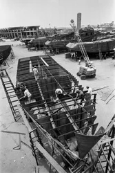 Chantier naval Promecan, Port de Callao, construction de bateaux de pêche à senne coulissante