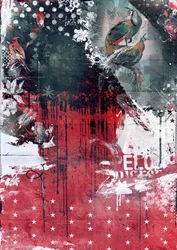 Paons dans un arbre, 2016