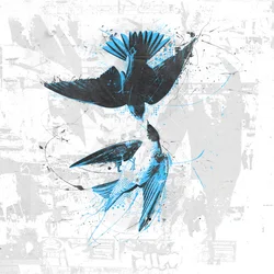 Oiseaux en spirale II