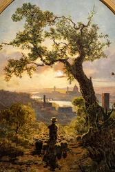 Paysage de Florence depuis la colline de St. Miniato