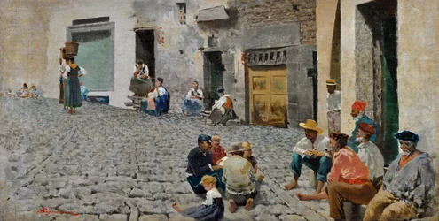 Marins à Riomaggiore, vers 1892-93
