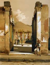 Vue de la Maison du Faune à Pompéi