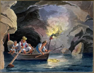 Pêche de nuit, vers 1830