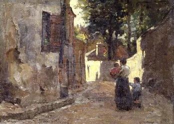 Une rue latérale, Honfleur