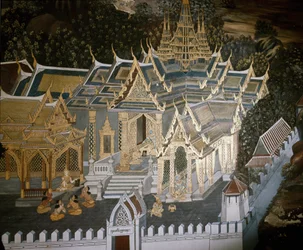 Épisodes de la vie de Bouddha (fresque)