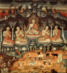 Le Premier Sermon et Khattana Kuman Jataka, 1867