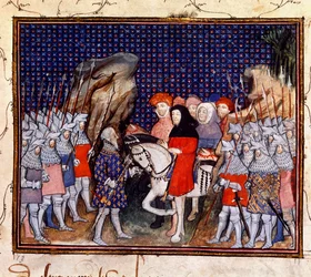 Le roi Richard II rencontre le comte de Northumberland à Conway et propose de démissionner de la couronne