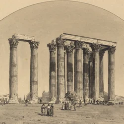 Temple de Zeus Olympien, 1890