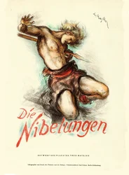 Affiche du film Die Nibelungen: Siegfried par Fritz Lang, 1924