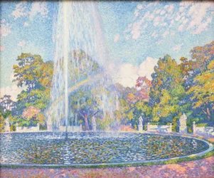Fontaine dans le parc du palais de Sanssouci près de Potsdam