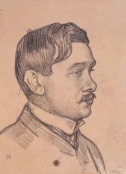 Portrait de Maurice Maeterlinck, vers 1903 (crayon sur papier)
