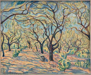 Arbres en fleurs à Baumgartenbrück
