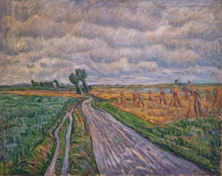 Chemin de campagne dans la Mark