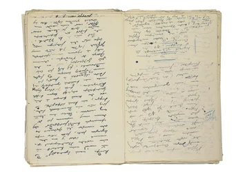 Brouillons manuscrits autographes pour des articles sur la vie et la société berlinoises, avec un fragment d