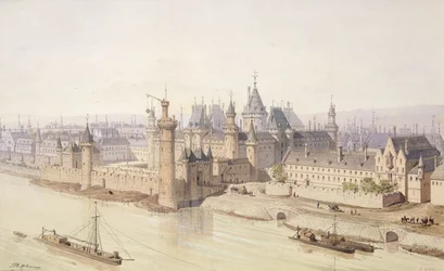 Le Louvre sous le règne de Charles V (1337-80) 