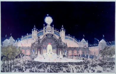 Exposition universelle : Vue du Palais de l
