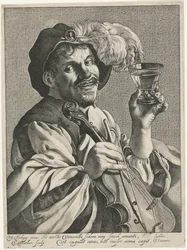 Homme avec violon et roemer