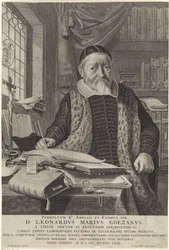 Portrait de Leonard Marius van der Goes dans un cabinet d
