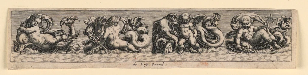 Panneau décoratif : monstres marins