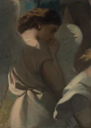 Un ange en prière dans le jardin des Oliviers