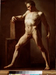 Académie Étude académique du corps nu