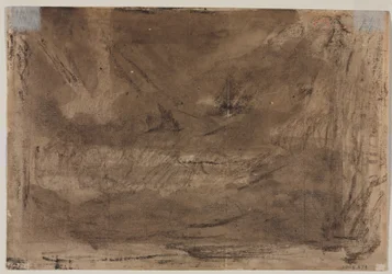 Étude compositionnelle ? (peut-être pour "Le Déluge de Poussin") (verso), c. 1816