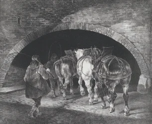 Entrée du Quai Adelphi, 1821