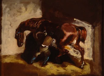 Géricault - Homme pansant un cheval, 2007.035.128