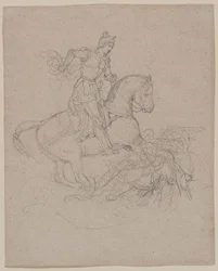 Géricault - Saint Georges et le dragon, 1816-17