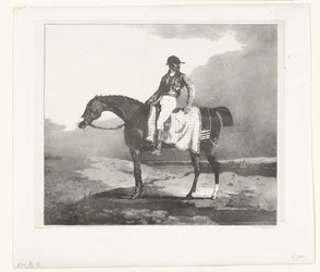 Jockey sur un pur-sang anglais