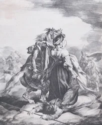 Mamelouk défendant un trompette blessé, 1818